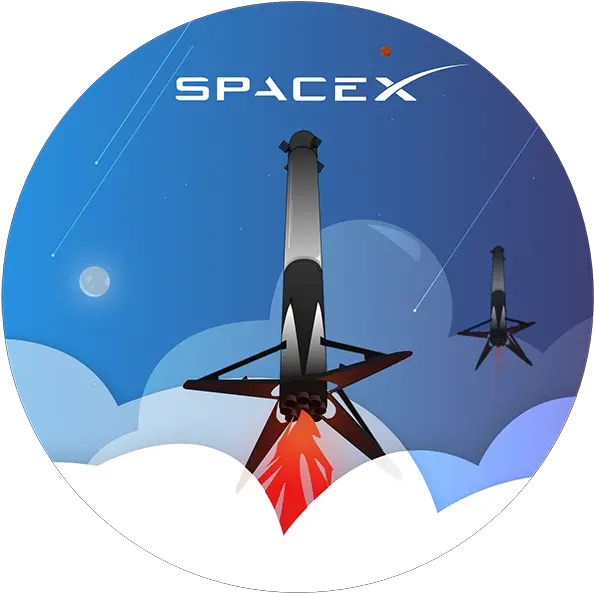 Space X Illustration Graphic Design Png Spacex Logo Png