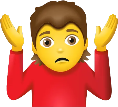 Person Shrugging Icon Png Shrug Emoji Transparent