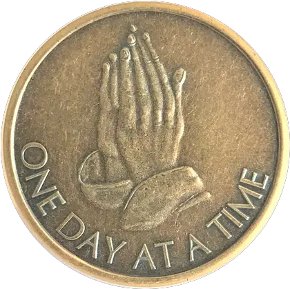 Praying Hands Antique Bronze Affirmation Token Aanaal Anon Solid Png Praying Hands Logo