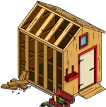 Unfinished Shed The Simpsons Tapped Out Wiki Fandom The Tapped Out Png Shed Png