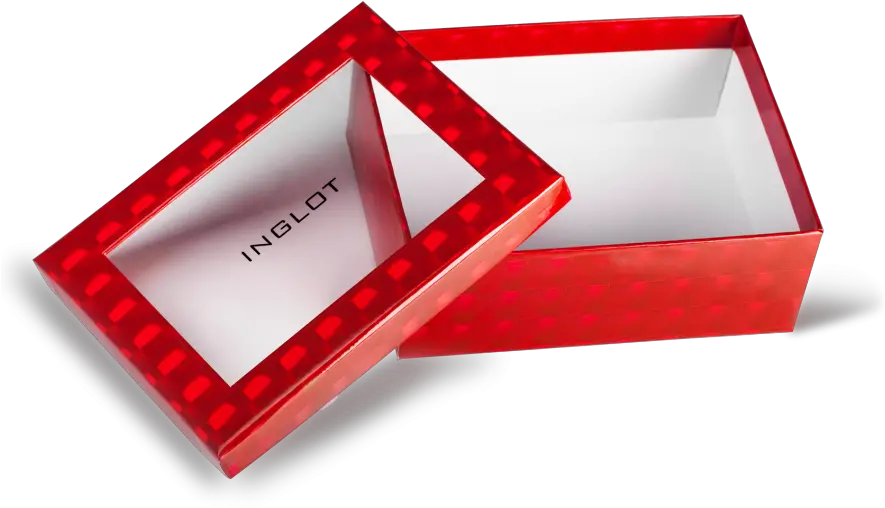 Gift Box Red Other Inglot Cosmetics U2013 Makeup Skincare Paper Png Gift Transparent