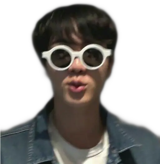 Jin Meme Sticker By Whoisprai Jin Png Meme Sunglasses Png