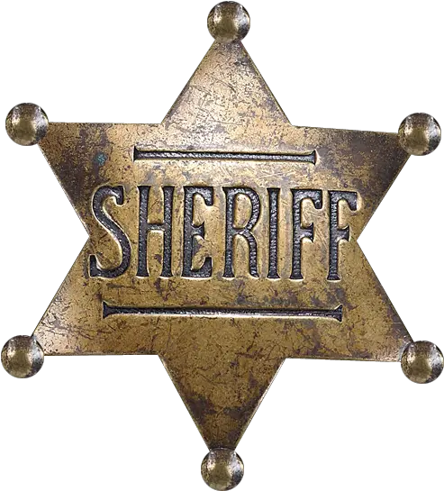Sheriff Badge Png Sheriff Old West Sheriff Badge Png