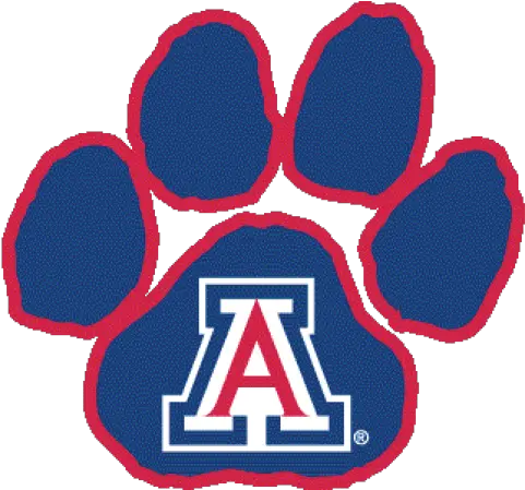 Arizona University Of Arizona Png Paw Print Logo