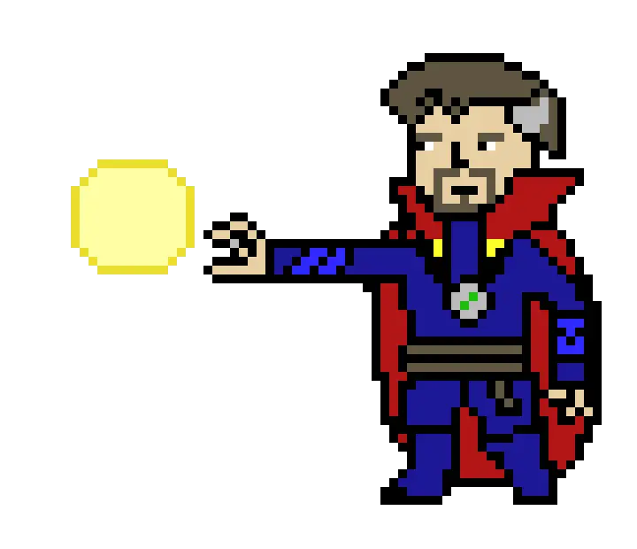 Doctor Strange Pixel Art Png Image With Dr Strange Pixel Art Doctor Strange Logo Png