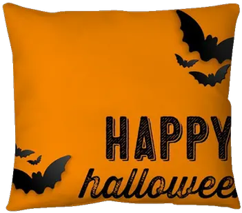Happy Halloween Ghost Bat Icon Background Pillow Cover U2022 Pixers We Live To Change Decorative Png Bats Icon