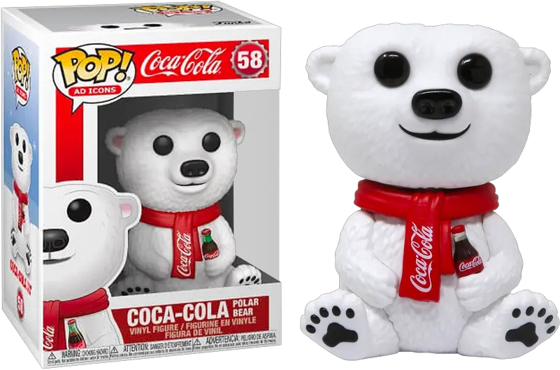 Funko Pop Coca Cola Polar Bear 58 The Amazing Collectables Figurine Pop Coca Cola Png National Parks Bear Icon