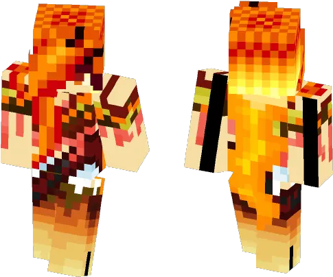 Download The Lava Goddess Minecraft Skin For Free Minecraft Skin Lava God Png Minecraft Lava Png