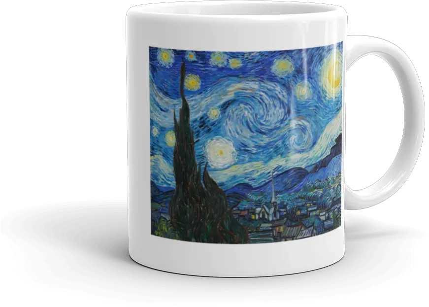 U201cthe Starry Nightu201d By Vincent Van Gogh U2013 Coffee Mug Live Evergreen Original Starry Night Png Starry Night Icon