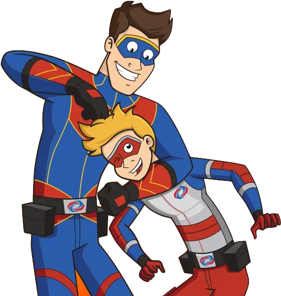 Download Hd Ray And Henry Cartoon Adventures Of Kid Danger Captain Man Png Cartoon Kid Png