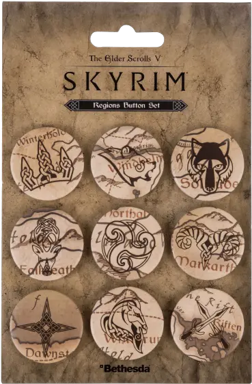 The Elder Scrolls V Skyrim Pin Buttons Regions Skyrim Pins Png Skyrim Png
