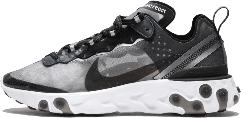 Osjeaj Glavna Ulica Zapažanje Nike 87 Element Physics Nike React Element 87 Black White Png Nike Zoom Kobe Icon Jcrd