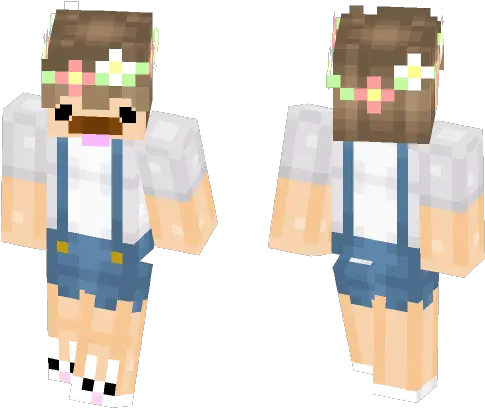 Download Snapchat Dog With Flower Crown Minecraft Skin For Skin Minecraft Halloween Pumkin Boys Png Snapchat Flower Crown Png