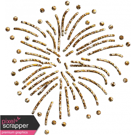 Independence Gold Fireworks Graphic By Janet Scott Pixel Circle Png Gold Fireworks Png