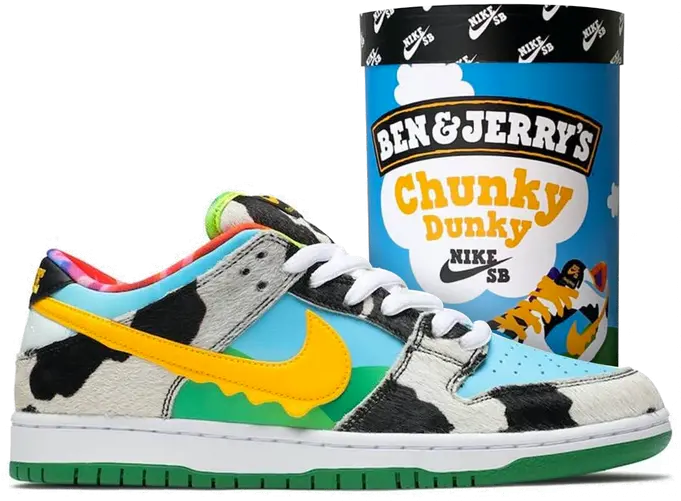 Nike Sb Dunk Low Ben U0026 Jerryu0027s Chunky Dunky Ff Packaging Nike Dunk Ben Png Ben And Jerrys Logo