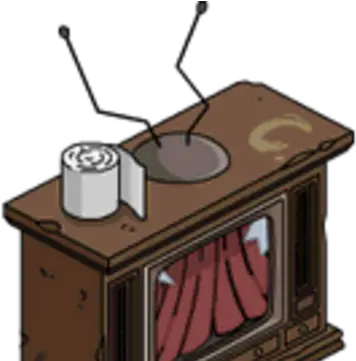 Old Tv The Simpsons Tapped Out Wiki Fandom Cartoon Png Old Television Png