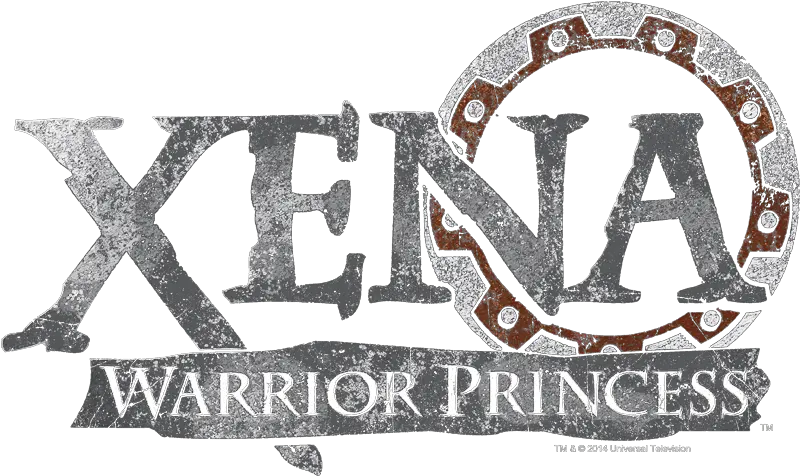 Xena Warrior Princess Battered Logo Menu0027s Ringer T Shirt Xena Warrior Princess Logo Png Princess Logo