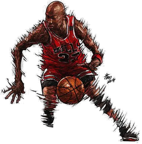 Basketball Player Png Download Michael Jordan Illustration Chicago Bulls Png