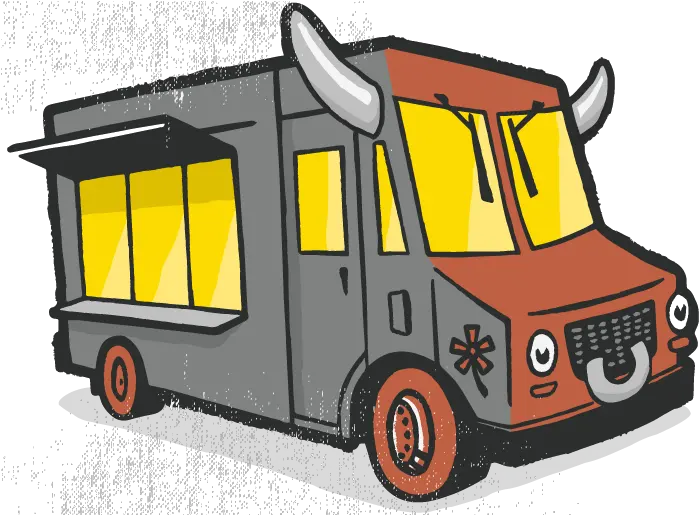 Download Our Trucks Bull Food Truck Png Image With No Cartoon Transparent Food Truck Food Truck Png