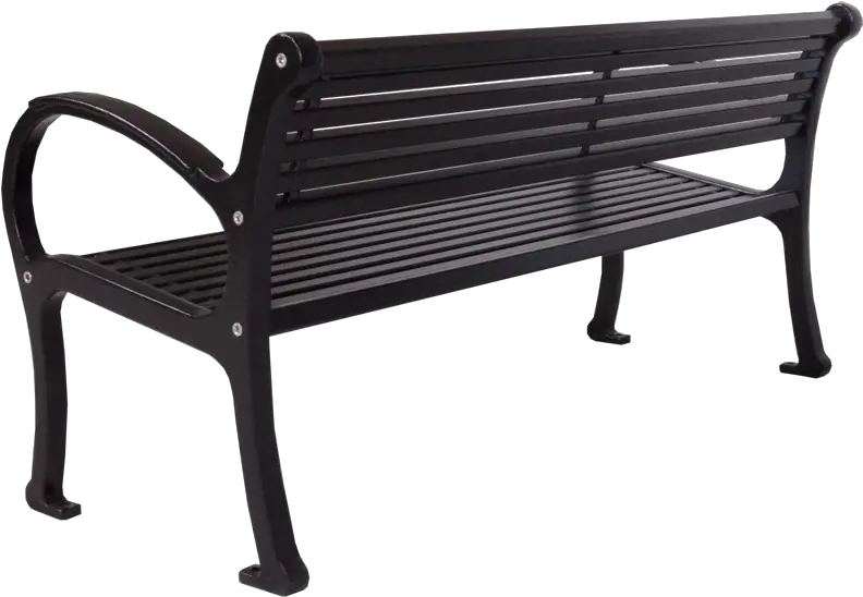 Mountain Classic Park Bench All Metal Wishbone Site Park Bench Png Back Person Sitting In Chair Back View Png