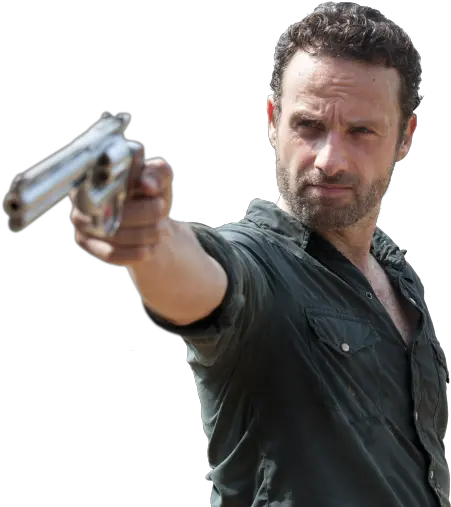 Man Holding Gun Png 1 Image Rick The Walking Dead Man With Gun Png