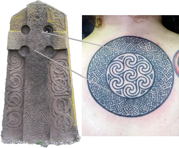 Standing Stone Tattoos U2014 Luckyfish Inc And Tattoo Santa Aberlemno Png Cross Tattoo Png