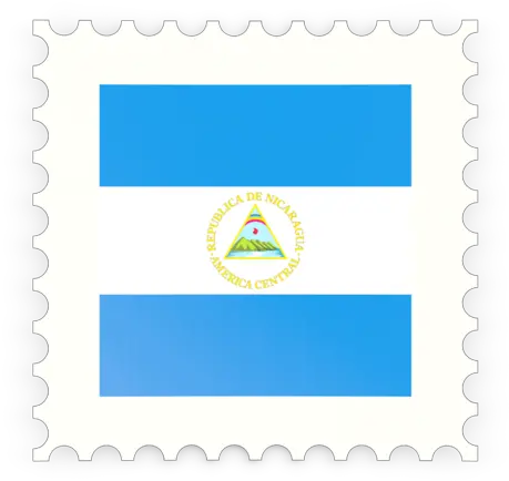 Postage Stamp Icon Illustration Of Flag Nicaragua Dot Png Postage Stamp Icon