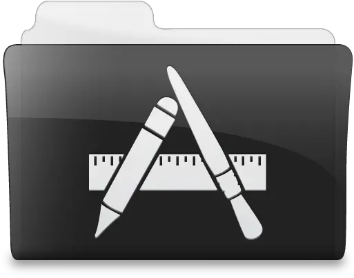 16 Black Mac Folder Icons For Ios App Store Logo No Bsckground Png Mac Application Folder Icon