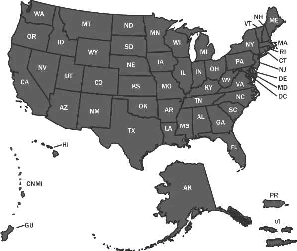 Locate A Port Of Entry Us Customs And Border Protection States Don T Have Background Checks Png Us Map Transparent Background
