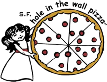 Preferred Vendors Hole In The Wall Pizza Png Cartoon Pizza Logo