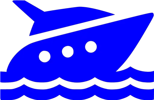 Blue Yacht Icon Free Blue Yacht Icons Yacht Ico Png Svg Boat Icon