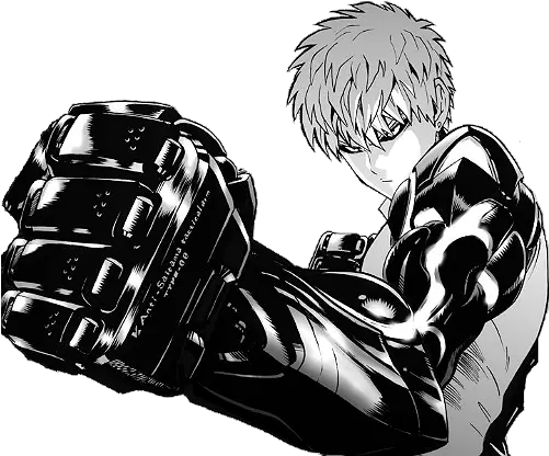 Genos One Punch Man Drawing Png Transparent