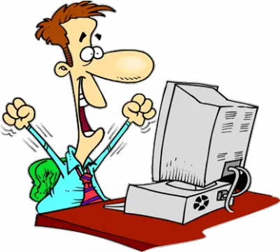 Aufgabenstellung Clipart Cartoon Person On Computer Computer Scientist Clip Art Png Cartoon Person Png