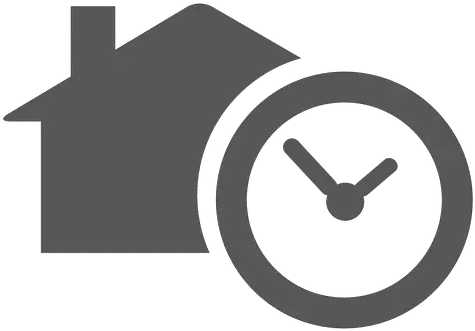 House With Timer Icon Transparent Png U0026 Svg Vector File Flat Transparent Background Time Icon Png House Transparent Background