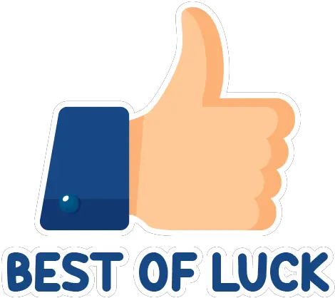 Good Luck By Marcossoft Sticker Maker For Whatsapp Best Of Luck Sticker For Whatsapp Png Like Us On Facebook Icon Vector