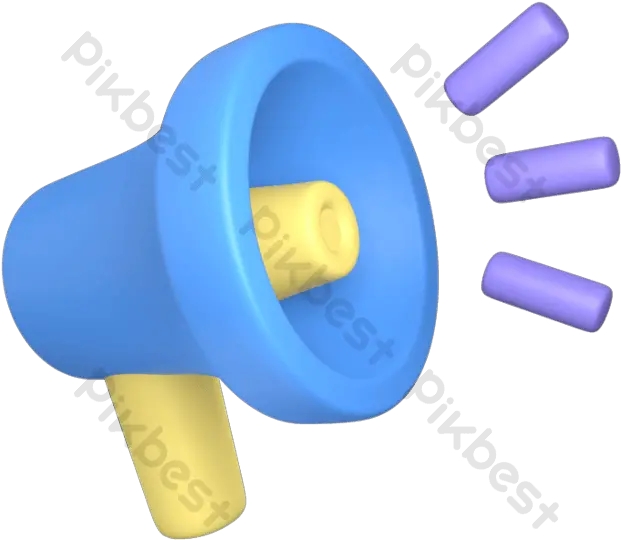 3d Icon Megaphone Announcement Illustration Object Png Cylinder Free Megaphone Icon