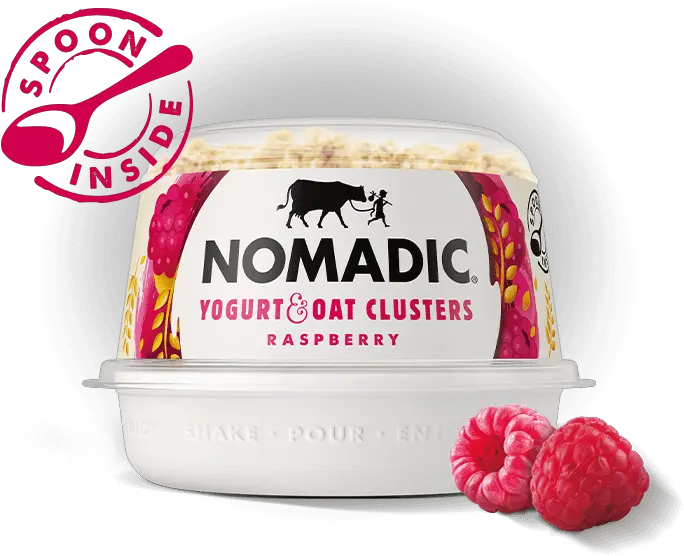 Yogurt Oat Clusters Nomadic Dairy Nomadic Strawberry Oat Clusters Png Raspberry Png