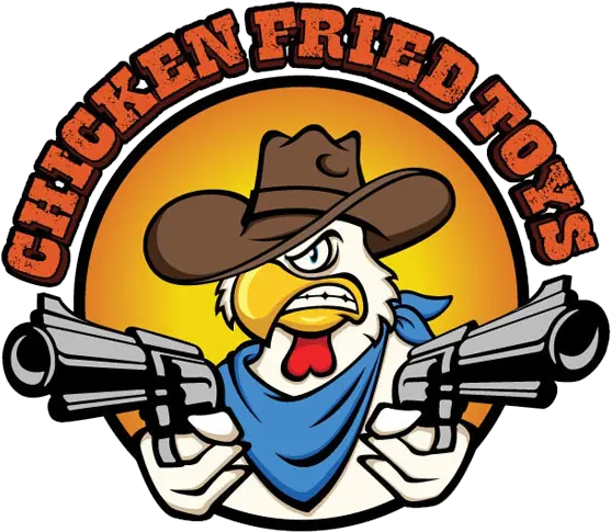 Texas Ranger U2013 Chicken Fried Toys Dime Novel Legends Chicken With Gun Logo Png Texas Ranger Logo