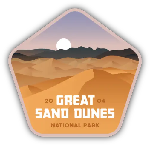 Great Sand Dunes National Park Sticker Great Sand Dunes National Park Logo Png Sand Dunes Png