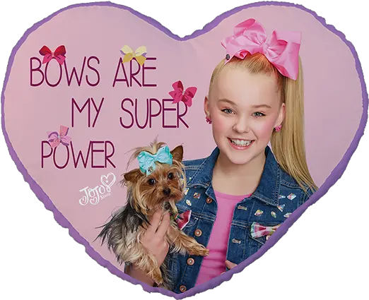 Download Jojo Siwa Heart Cushion 40 Cm Jojo Siwa And Dog Png Jojo Siwa Png