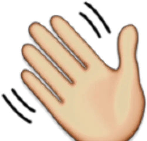 Hand Emoji Clipart Wave Emoji De Aplausos Gif Waving Hand Gif Png Hand Transparent Png