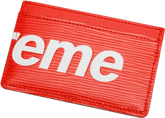 Louis Vuitton X Supreme Card Holder Supreme Png Louis Vuitton Png