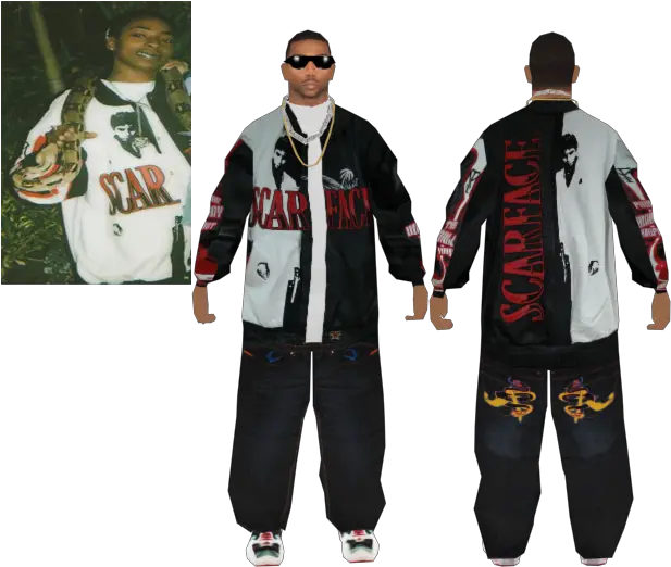 Download Or Http Www Upload Eeimage3499693scar Gta San Andreas Yakuza Skin Png Scarface Png
