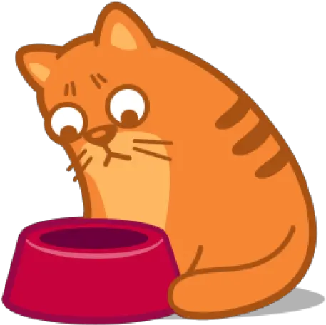 Chuvi W Chuvi Github Hungry Cat Cartoon Png Funny Cat Icon