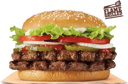 Double Whopper Sandwich Burger King Double Whopper And French Fries Png Burger King Png