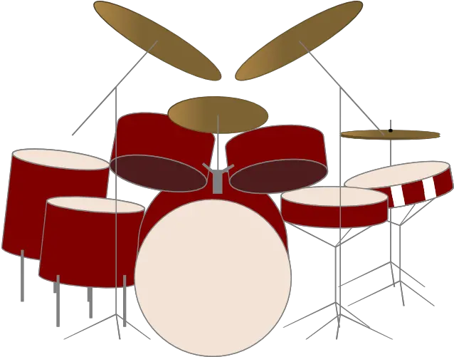 Drum Kit Vector By Shimmerscroll Png Drum Set Vector Drum Set Png