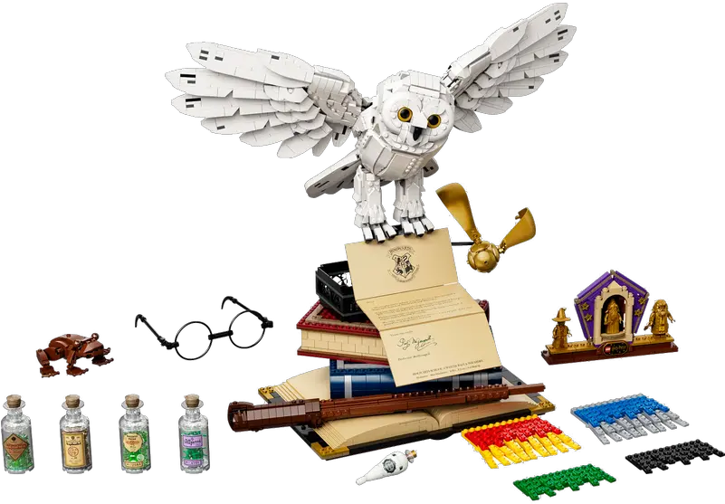 Lego Harry Potter Hogwarts Icons Collectorsu0027 Edition Icons Lego Harry Potter Hedwig Png Lego Jurassic World Icon