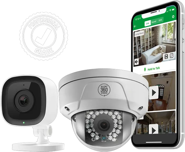 Security Cameras By Alert 360 Stand Alone Or System Alert 360 Cameras Png Video Camera Icon Google Chat