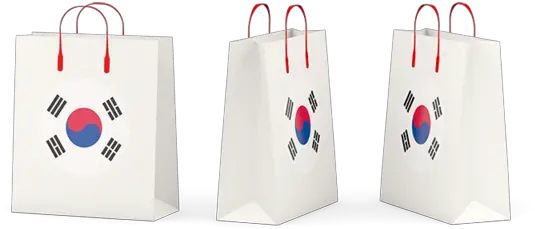 Shopping Bags Illustration Of Flag South Korea South Korea Flag Png Shopping Bags Png