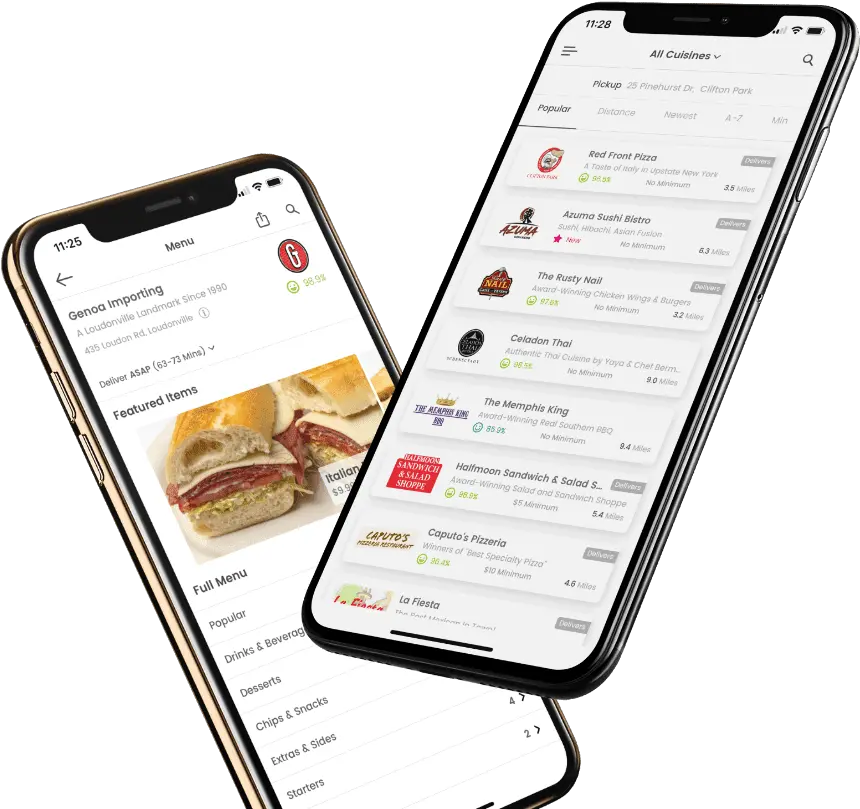 Food Delivery U0026 Restaurant Pickup Order Online With Smart Device Png Modern Order Online Icon Restaurant Free